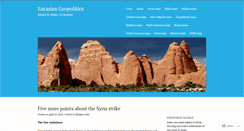 Desktop Screenshot of eurasiangeopolitics.com